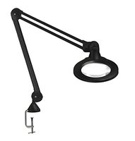 Luxo 18113BK Illuminated Magnifier, KFM LED, Edge Clamp, 45" Arm, 3" Diopter