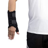 Wrist Support Brace, Lace Wrist Stability & Immobilization Splint for Tendonitis, Carpal Tunnel, Sprains and Arthritis Pain Relief (Thumb & Wrist Brace, Right)