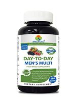 Brieofood Mens Multivitamin 180 Tablets, Food Based Daily Multivitamin for Men Made with Vegetable Source Omegas, probiotics and Herbal Blends