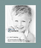 14x17 Splash / Nile Green Custom Mat for Picture Frame with 10x13 opening size (Mat Only, Frame NOT Included)