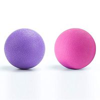 Yoga Massage Ball&Massage Ball, Best Trigger Point Ball, Myofascial Release, Fascia Release, Massage Balls for Foot, Massage Balls for Back, Trigger Point Therapy Balls. (Pink+Purple)