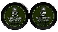 Hemp Daily Intensive Cream | Triple Strength Intensive Hemp Cream with Essential Oils | Vegan, Organic Ingredients, Calming, Use for Muscle Pain and Anxiety Relief | 1.7 Ounces, 2 Pack