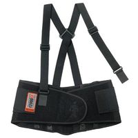 Ergodyne X-Large Black ProFlex 2000SF 840D Spandex High Performance V-Shaped Design Back Support With Two-Stage Closure, Sticky Fingers Stays And Detachable Suspenders