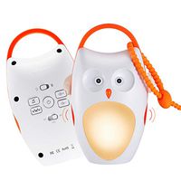 SOAIY Portable Compact Baby Sleep Soother Owl White Noise Shusher Sound Machine with Sleep Aid Night Light,7 Soothing Sounds with Volume Control,Auto-Timer for Traveling,Sleeping,Baby Carrige