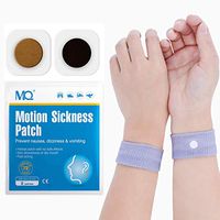 MQ 14ct Sea Sickness Patches with 1 Pair of Anti-Nausea Wristbands - Relieves Nausea, Dizziness & Vomiting from Motion Sickness, Fast Acting and No Side Effects