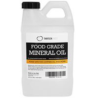 Thirteen Chefs Food Grade Mineral Oil for Cutting Boards, Countertops and Butcher Blocks - Food Safe and Made in The US 64oz, Half Gallon