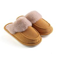 ADAHX Foot Massage Slippers Acupressure Reflexology Foot Slipper Acupoint Massage Shoes Winter Home Cotton Warm Thicken Slipper for Women Men,Yellow,37/38