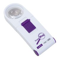 14X LED Illuminated Pocket Magnifier - 1.4 Inch Lens by MAGNIFYING AIDS