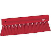 Vikan 45824 Bench Brush, Polypropylene, Polyester Bristle, 11", Red