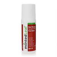 mintedLeaf - Heat Therapy Capsaicin .025% Pain Relief Roll-on- Relief for Minor Aches and Pains, Muscle and Joint Soreness, Simple Back Aches, Sprains, and Bruises, Sulfate and Paraben Free, 3oz
