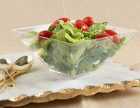 Majestic Settings Square serving bowls 5 pk CLEAR, LARGE 128 OZ