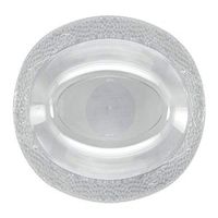 Lillian Tablesettings 3 Count Pebbled Oval Bowl, 32 oz, Clear