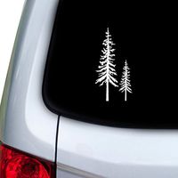 YourChoiceDecals Car and Auto Decal Trackpad Redwood Trees Sticker for Windows, Doors, Hoods (White)