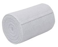 Nexskin 4" Organic Latex Free American Cotton - Comfort Elastic Bandage with Single Hook & Loop Closure - White, Single Pack