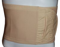 Safe n' Simple Unisex Ostomy Hernia Support Belt, Stoma Hernia Belt, 8", Beige, Medium