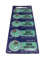 1 Box of 100 Sony 1.55v Silver Oxide Watch Batteries 364 SR621SW