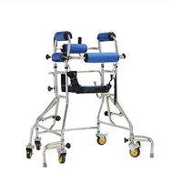 BABIFIS 6 Wheels Walking Aid Elder Walker Old People Walking Stick Walking Rehabilitation Device Anti-Backward Rollover Shelf