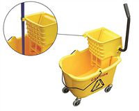 O'Cedar Commercial 96975 MaxiRough Mop Bucket and Wringer, Yellow
