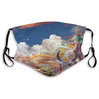 Anime Protective Mask with Gasket Disposable Water Repellent Multilayer Filter Adult Sunscreen Large Mask S