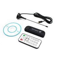 Studyset USB 2.0 FM DAB DVB-T RTL2832U R820T2 RTL-SDR SDR Dongle Stick Digital TV Tuner Remote Receiver with Antenna