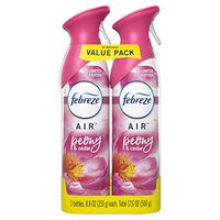Febreze Air Odor-Eliminating Air Freshener, Peony & Cedar, 2 Ct, 8.8 Fl Oz Each (17.6 Fl oz Total)