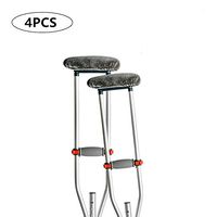 Crutch Underarm Pads Covers - Universal Breathable Walking Stick Top Cushion Filler, Walker Support Forearm Handle Pillow Covers (4PCS Kit)