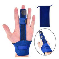 Finger Splint - Full Hand and Wrist Brace Support - Adjustable Locking Straightener,Injuries, Arthritis, Trigger Finger Adjustable Knuckle Immobilizer Braces