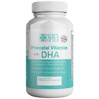 Prenatal Vitamin with DHA & Folic Acid - 60 Veggie Capsules - DHA Supplements with Prenatal DHA Including Vitamins A, C, D, E, B6, B12, Folic Acid, Omega-3 & ADH.