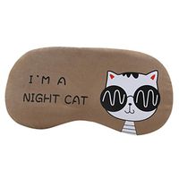 Cute Cat Sleep Masks,Lavany Soft Shading Sleep Eye Masks for Sleeping, Travel, Shift Work, Naps,Sponge Cover Night Blindfold Eyeshade for Kids Adult (C)