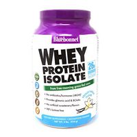 Bluebonnet Nutrition Whey Protein Isolate Powder, Whey From Grass Fed Cows, 26g of Protein, No Sugar Added, Non GMO, Gluten Free, Soy free, kosher Dairy, 2 Lbs, 28 Servings, French Vanilla Flavor