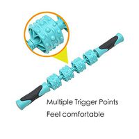 Roebieh，Muscle Roller Stick, 16.5" Body Massage Stick Tool for Deep Tissue and Trigger Point Therapy, Relief Muscle Soreness, Cramping and Tightness