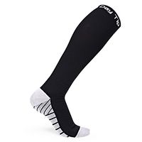 Compression Socks for Men,Women,Nursing,Hiking,Travel,Sport Stocking (S-M, Black)