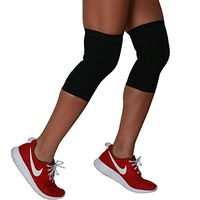 Knee Support Compression Sleeve - Lightweight Knee Brace (Pair) - Great for Running, Weightlifting, Squats, Arthritis (S, Black)