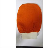 Riaxa - Orange Kessa Glove, Turkish hammam Scrub mitt,exfoliating Scrub mitt Bath Glove Skin Towel Korea Glove