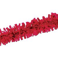 Club Pack of 12 Packaged Apple Red Tissue Festooning Decorations 25'