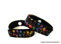 Travel Wristbands, Anti Nausea Bracelet, Morning Sickness Relief, Designer Nausea Band, Nausea Remedy, Anxiety Relief Bracelet (Pair) Rainbow (Small/Child 6.5")