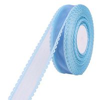 uxcell Polyester Birthday Handmade Gift Dress Decor Hair Band Ribbon Roll 20 Yards Blue