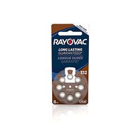 RAYOVAC Size 312 Hearing Aid Batteries, 8-Pack, L312ZA-8ZMB (5 Packs 40 Batteries)