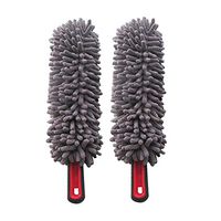 SAVORLIVING Car Duster (Pack of 2) Microfiber Car Duster Cleaner with Comfortable Handle Interior Exterior Detail Duster Multi-Purpose Duster for Car Home Use