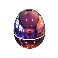 E-Scenery 50ml Mini Aroma Essential Oil Diffuser, Portable Egg Shape Cool Mist Humidifier for Office Home Car Study Yoga Spa Travel, 360 Degree Rotatable & Night Light (Pink)