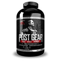 Rich Piana 5% Nutrition Post Gear PCT Support, Post Cycle Therapy Testosterone Booster Supplement for Men, Estrogen Blocker, Liver Health with Milk Thistle, 240 Capsules (30 Day Supply)