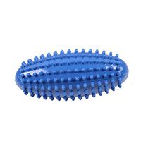 Lana Massage Yoga Fitness Ball ，PVC Stress Relief Body Hand Foot Massager，Rugby Shape (Color : Blue)