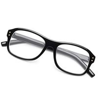 CHEERS Blue Light Blocking Reading Glasses for Men Women, Computer Readers Anti Glare UV400 Filter - CD8083 (Light Black, 0)