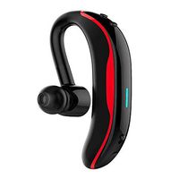 Bluetooth Earphone, TechCode in Ear Wireless Headset with Microphone Handsfree Cell Phone Bluetooth Earpiece Car Noise Cancelling Headphone Sweatproof Sports Earbud for iPhone Samsung Android(Red)