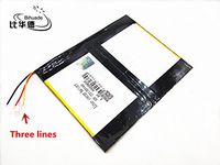 BIHUADE 3 line 3.7V 8600MAH 32130160 Lithium Polymer Li-Po Rechargeable Battery for DIY Mp3 MP4 MP5 GPS