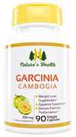 Garcinia Cambogia, 60% HCA, 100% All-Natural, 700 MG Per Serving, 90 Veggie Capsules, Nature's Health