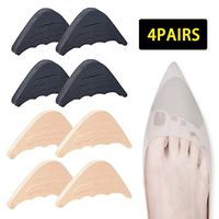 4Pairs Toe Filler Adjustable Shoe Inserts Unisex Shoe Toe Plugs for Men&Women,Fits Pumps,Flats,Boots,Sneakers