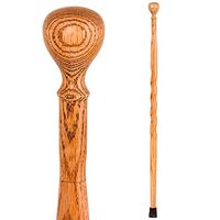 Brazos Walking Cane for Men and Women Handcrafted of Lightweight Wood and made in the USA,  Tan Oak, 40 Inches