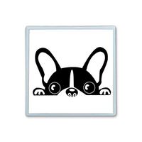 XIANN Care Contact Lens Box Holder Container Case Storage Eyecare Kit - France Dog Animal