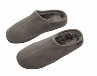 WellBeing Pro Suede Orthotic Slipper with Full Length Arch Support Insoles for Ultimate Comfort 40/ EU Grey